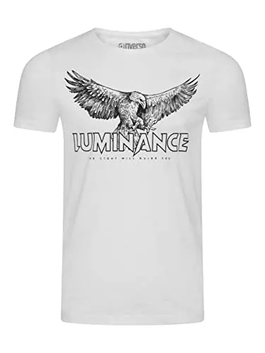 riverso T-Shirts riverso Herren T-Shirt RIVLeon Rundhals O-Neck Kurzarm Tee Shirt Print Regular Fit 100% Baumwolle