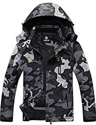 GEMYSE Jacken GEMYSE wasserdichte Skijacke für Herren Winddichte Fleece Outdoor-Winterjacke mit Kapuze