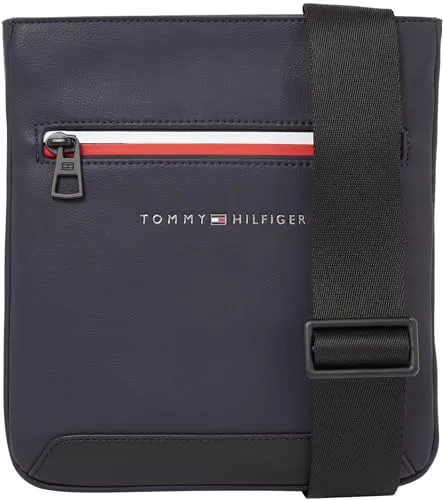 Tommy Hilfiger Taschen & Rucksäcke Tommy Hilfiger Herren Umhängetasche Th Ess Corp Mini Crossover Mittelgroß, Blau (Space Blue), Einheitsgröße