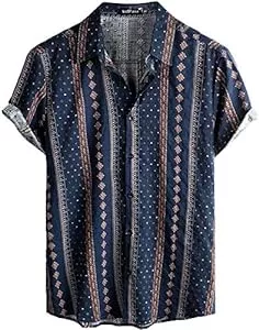 VATPAVE Hemden VATPAVE Herren Hawaii Hemd Männer Kurzarm Sommer Freizeithemd Casual Strand Blumen Hawaiihemd