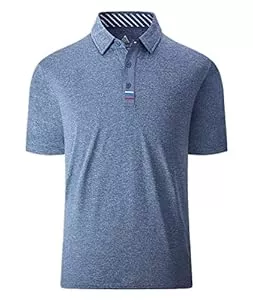 JACKETOWN Poloshirts JACKETOWN Poloshirt Herren Kurzarm Einfarbig Golf Polo Shirts Knopfleiste Stickerei Streifen T-Shirt Herren Atmungsaktive Polohemd Sportlich Activewear Polo Tennis Schnelltrocknend Sommer M-3XL