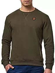 Indicode Pullover & Strickmode Indicode Herren Beechen Sweatshirt mit RIPP-Bündchen | Warmer Herrensweater klassischer Winter Sweater Pullover Herrensweatshirt Herren-Pullover Wintersweatshirt für Männer