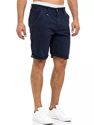 Indicode Shorts Indicode Herren Cuba Chino Shorts mit 5 Taschen | Bermuda Herren Chino Shorts f. Männer