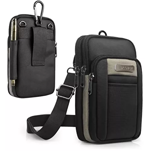 SPAHER Taschen & Rucksäcke SPAHER Herren Umhängetasche Handytasche Zum Umhängen Herren Gürteltasche Hängetasche Klein Herren Schultertasche Handy Herren Tasche Umhängen Männer Umhängetasche Reisegepäck Smartphone Tasche