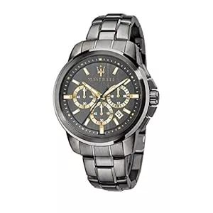 Maserati Uhren Maserati Kollektion Successo, mit Quarzuhrwerk und Stoppuhr-Funktion, aus Edelstahl und PVD-Metallgrau - R8873621007