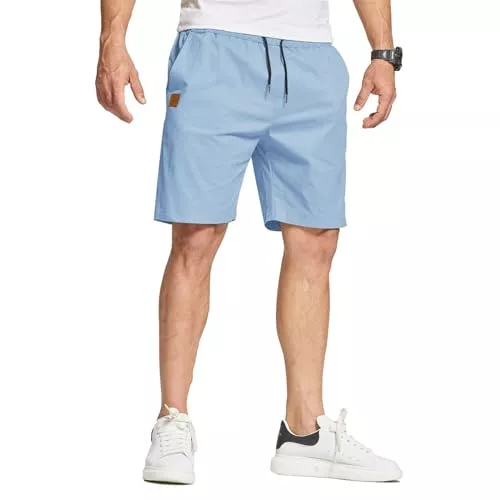 JustSun Shorts JustSun Kurze Hosen Herren Baumwolle Shorts Herren Sommer Chino Freizeithose mit Taschen