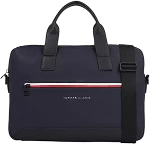 Tommy Hilfiger Taschen & Rucksäcke Tommy Hilfiger Herren Laptoptasche Computer Bag mit Reißverschluss, Blau (Space Blue), Einheitsgröße