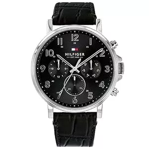 Tommy Hilfiger Uhren Tommy Hilfiger Herren Multi Zifferblatt Quarz Uhr Danielmit Leder Armband