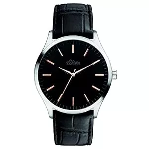 s.Oliver Uhren s.Oliver Herren-Armbanduhr Analog Quarz Leder SO-15142-LQR