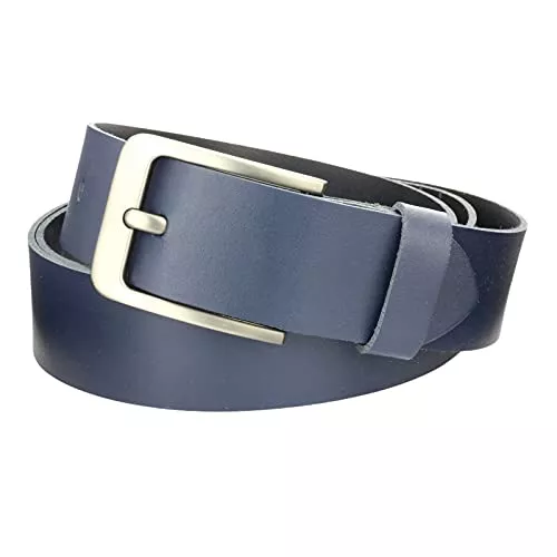 Manza Gürtel Gürtel Ledergürtel Damen Herren 4cm breit echtes Leder Handgemacht Jeansgürtel Rindleder MADE IN GERMANY NEU #4M420