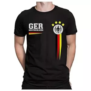 Generisch T-Shirts 𝐃𝐞𝐮𝐭𝐬𝐜𝐡𝐥𝐚𝐧𝐝 Trikot EM 2024 Tshirt Herren T Shirt 𝐃𝐞𝐮𝐭𝐬𝐜𝐡𝐥𝐚𝐧𝐝 Flagge Germany Fußball Trikot Nationalmannschaft Fanartikel T-Shirts für Herren Kurzarm Rundhals Sommer