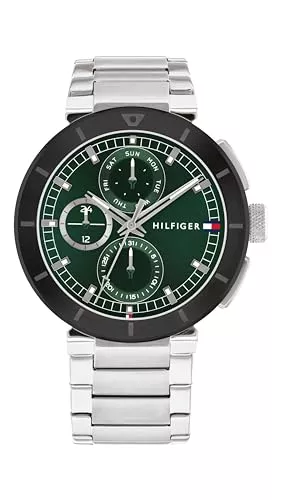 Tommy Hilfiger Uhren Tommy Hilfiger Multi Zifferblatt Quarz Uhr für Herren mit Edelstahlarmband