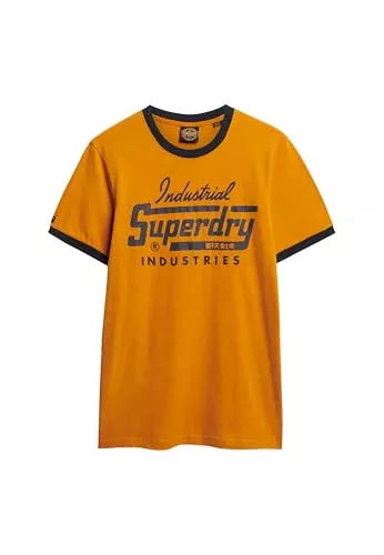 Superdry T-Shirts Superdry Herren Ac Ringer Workwear Graphic Tee C1-Bedrucktes T-Shirt (M)