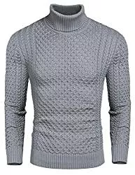COOFANDY Pullover & Strickmode COOFANDY Pullover für Herren Strickpullover Rollkragenpullover Herren Longsleeve Rollkragen