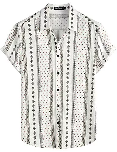 VATPAVE Hemden VATPAVE Herren Sommer Tropische Hemden Kurzarm Aloha Hawaii Hemden