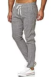 Redbridge Hosen Redbridge Chino-Hose für Herren Freizeithose kariert mit Gummibund Jogg-Pants Casual