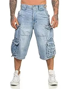 Jet Lag Shorts JET LAG Herren Denim Cargo Shorts Modell 007 B in Light Navy oder Denim Bleached