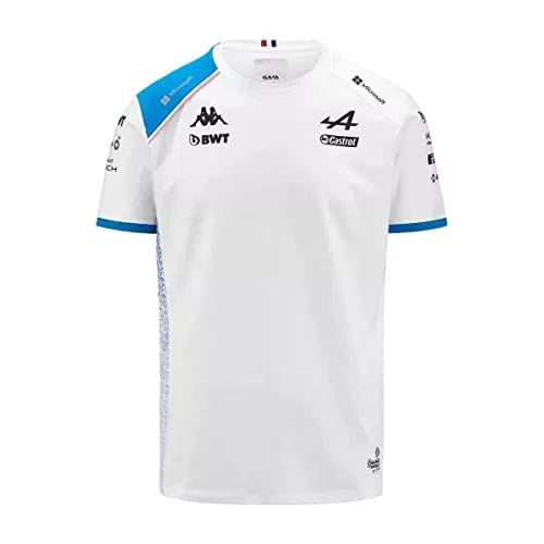 Kappa T-Shirts Kappa - T-Shirt Amiry BWT Alpine F1 Team 2023 Weiß für Herren