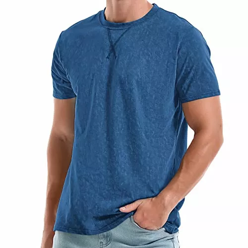 RONOMO T-Shirts RONOMO Herren Mode V-Ausschnitt T-Shirt Casual T-Shirt Mode T-Shirt