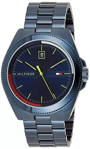 Tommy Hilfiger Uhren Tommy Hilfiger Analog Quarzuhr für Herren Edelstahl-Mesh Gliederarmband