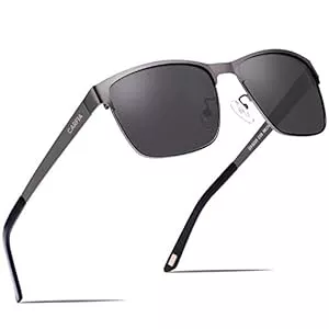 CARFIA Sonnenbrillen & Zubehör CARFIA Polarisierte Herren Sonnenbrille Metallrahmen UV 400 Fahrerbrille Sportbrille Kategorie 3