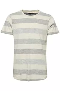b BLEND T-Shirts Blend BHEfkin Herren T-Shirt Kurzarm Shirt mit Streifen und Rundhalsausschnitt