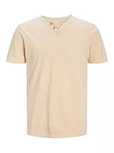 JACK & JONES T-Shirts JACK & JONES Male T-shirt Meliert GETEILTER Kragen T-shirt