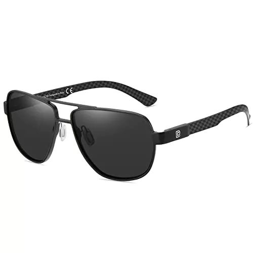 DUCO Sonnenbrillen & Zubehör DUCO Cool Sonnenbrille Für Männer Polarisierte Sonnenbrille Männer UV-Schutz Kohlefaser Tempel Herren Sonnenbrille Für Fahren 3051
