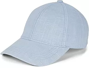 styleBREAKER Hüte & Mützen styleBREAKER Unisex Leinen Baseball Cap Einfarbig, 6-Panel Basecap, Metallschnalle verstellbar 04023089