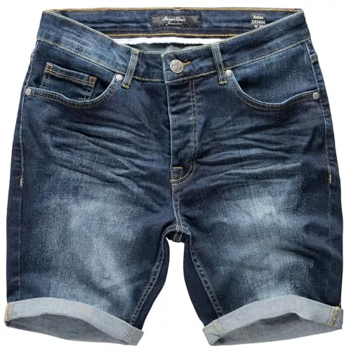 Amaci&Sons Shorts Amaci&Sons Herren Jeansshorts Bermuda Männer Kurze Hose Regular Fit 7981