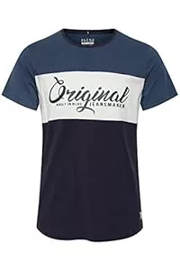 b BLEND T-Shirts Blend BHNero Herren T-Shirt Kurzarm Shirt Print mit Streifen und Rundhalsausschnitt
