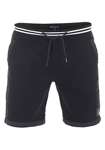 riverso Shorts riverso Herren Shorts RIVMichel Kurze Bermuda Hose Regular Fit Sommer Sport Strand Shorts Tunnelzug Taschen Baumwolle Schwarz Grau Grün Blau Navy Beige S M L XL XXL 3XL 4XL 5XL