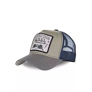 Von Dutch Hüte & Mützen Von Dutch Herren Quadratisch 3b Trucker Cap, grau/blau, Einheitsgröße