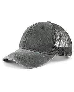 Zylioo Hüte & Mützen Zylioo XXL Vintage Trucker Cap Kappe Für Großen Kopf,Washed Running Caps Größe 60-65cm,Sommer Basecap Sport Caps