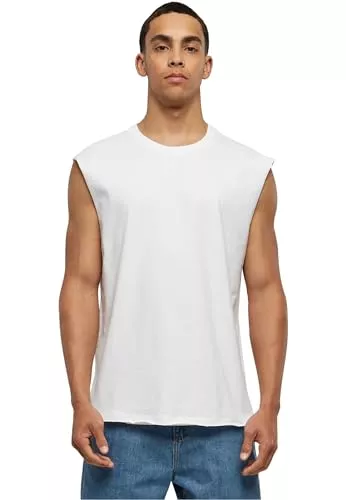 Urban Classics Tops Urban Classics Herren T-Shirt Open Edge Sleeveless Tee, ärmelloses T-Shirt für Männer, Rundhals, Baumwolle, erhältlich in vielen Farben, Größen XS-5XL