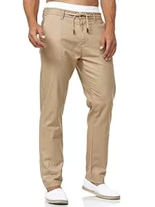 Indicode Hosen Indicode Herren Veneto Stoffhose aus Leinen & Baumwolle | Leinenhose Freizeithose Männer