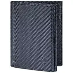 VON HEESEN Geldbörsen & Etuis VON HEESEN Geldbörse Herren mit Münzfach &amp; RFID Schutz I Geldbeutel für Männer I Portemonnaie Brieftasche Wallet Portmonee (Carbon-Schwarz)