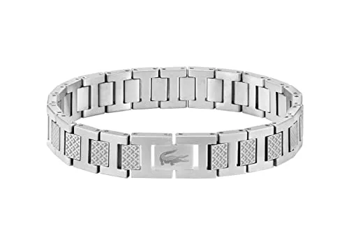 Lacoste Schmuck Lacoste Armband mit Knebelverschluss für Herren Kollektion METROPOLE Verziert mit petit piqué Muster