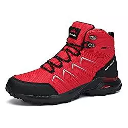 Dannto Stiefel Dannto Herren Warme Gefütterte Winterschuhe Winterstiefel Wasserdicht Wanderschuhe Trekkingschuhe Draussen Schneestiefel