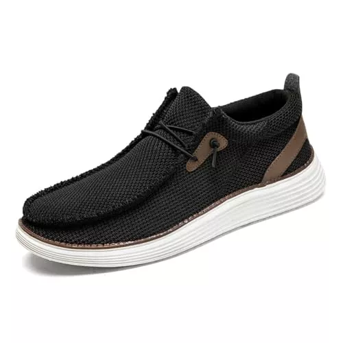 DLWKIPV Flache Schuhe DLWKIPV Herren Loafers Slip on Schuhe für Herren Walkingschuhe Bootsschuhe Bequemes Sneakers Leichtes aus Gehen Business Schuhe Flache Fahren Halbschuhe Casual Atmungsaktiv Mesh