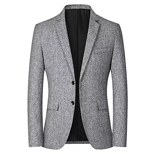 Hehiy Blazer Hehiy Herren Slim Fit Sakko Blazer Anzugjacke Sakko Herren Schwarzer Blazer Herren Herren Anzug Slim Fit Sakko Herren Sportlich für Hochzeit Party Abschluss Business