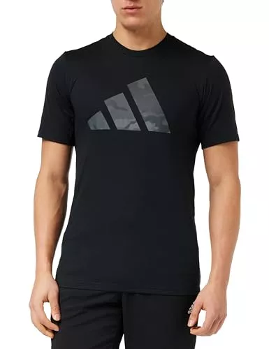 adidas T-Shirts adidas Herren Train Essentials Seasonal Brand Love Camo Tee T-Shirt