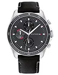 Tommy Hilfiger Uhren Tommy Hilfiger Mens Multi Zifferblatt Quartz Uhr mit Leder Armband