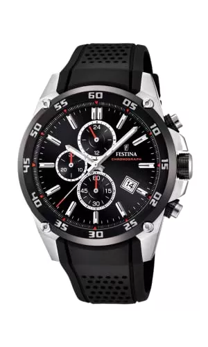 Festina Uhren Festina Unisex Erwachsene Chronograph Quarz Uhr mit Kautschuk Armband F20330/5