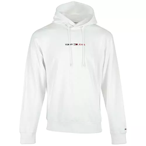 Tommy Jeans Kapuzenpullover Tommy Jeans Herren TJM Straight Logo Hoodie Sportsweatshirt