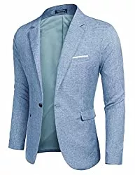 MAXMODA Blazer MAXMODA Herren Sakko Leinenstruktur Slim Fit Männer Blazer Modern Freizeit Leichte Jackett
