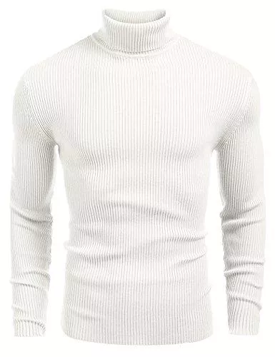 COOFANDY Pullover & Strickmode COOFANDY Herren Rollkragen Pullover Langarmshirt Feinstrick Sweater Rollkragen Freizeit Slim fit Basic Männer Pullover