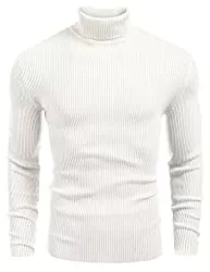 COOFANDY Pullover & Strickmode COOFANDY Herren Rollkragen Pullover Langarmshirt Feinstrick Sweater Rollkragen Freizeit Slim fit Basic Männer Pullover
