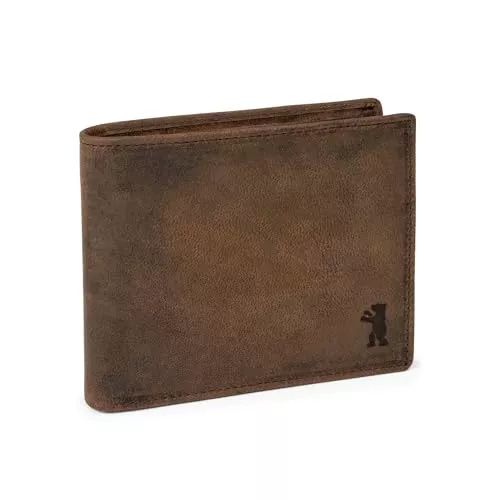 Berliner Bags Taschen & Rucksäcke Berliner Bags Herren Leder Geldbörse, Männer Portemonnaie mit RFID Schutz mit Münzfach