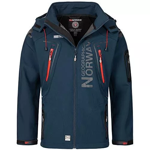 Geographical Norway Jacken Geographical Norway Herren Softshell Funktions Outdoor Jacke wasserabweisend im Bundle mit urbandreamz Beanie